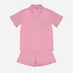 Baleno Plain Shortie Set Pink