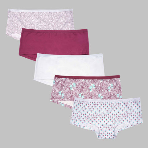 Gigi Amore 5in1 Panty Boyleg Packs in Rose