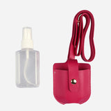 SM Accessories AXCS Travel Bottle with Leather Case and ID Lace
