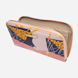 SM Accessories Leather Goods Abstract Printed Long Zip Around Wallet