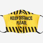 SM Accessories AXCS Cotton Facemask Keep Distance Yellow