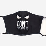 SM Accessories AXCS Cotton Facemask Dont Touch Me Black