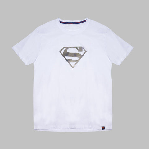 Superman Core Logo Tees White