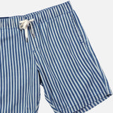 Maxwear Casual Pinstripe Denim Shorts