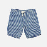 Maxwear Casual Pinstripe Denim Shorts