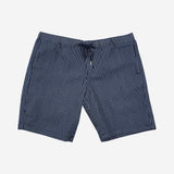 Maxwear Casual Pinstripe Denim Shorts