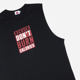 Maxwear Sports Club Sando Tees Excuses Dont Burn Black