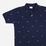 Maxwear Flamingo Print Polo Shirt