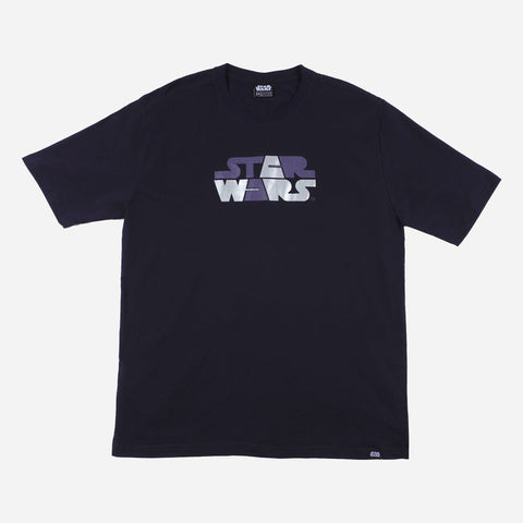 Maxwear Star Wars Logo Reflectorized Tee Navy Blue