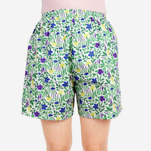 Smartbuy Ladies' Shorts Full Gartered in Floral Print