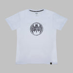 Batman Round Logo Tee White