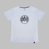 Batman Round Logo Tee White