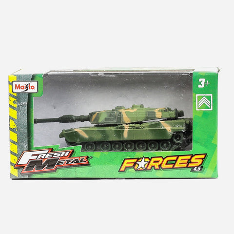 Maisto Fresh Metal Forces   Military Tank (Green Camouflage) Toy For Boys