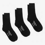 Burlington Men's Sports Crew Socks Cotton Spandex Black