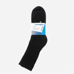 Burlington Men's Sports Crew Socks Cotton Spandex Black