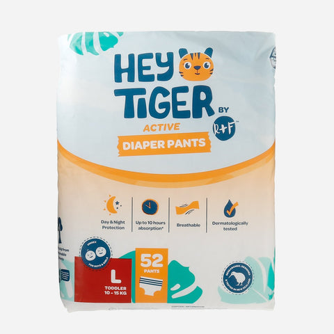 Hey Tiger Comfy Pants Diapers Large Jumbo Pack 52pcs