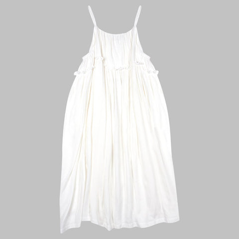 LITTLE MISS GIRLS'  MAXI DRESS IN WHITE