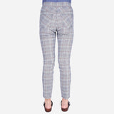 Smartbuy Ladies' Skinny Pants Checkered Ankle Cut