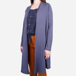 Smartbuy Ladies' Cardigan Longer Length Knitted in Gray