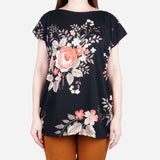 Smartbuy Ladies' Blouse Floral Print in Black