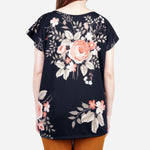 Smartbuy Ladies' Blouse Floral Print in Black