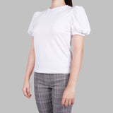 Smartbuy Ladies' Blouse Puff Sleeve in White