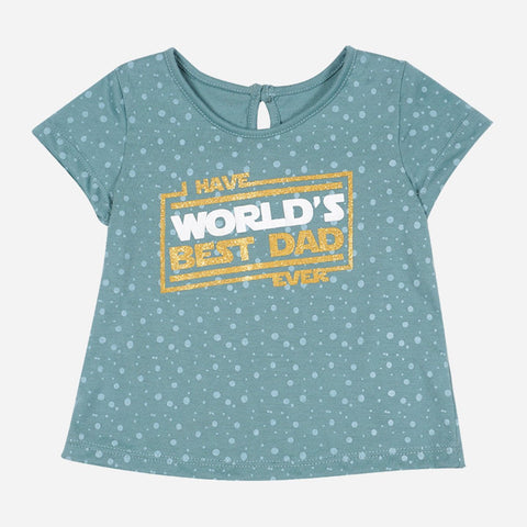 JUSTEES TODDLER GIRLS' PRINTED TEE IN GREEN