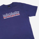 Maxwear Casual Tees Individuality Navy Blue