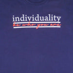 Maxwear Casual Tees Individuality Navy Blue