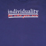 Maxwear Casual Tees Individuality Navy Blue