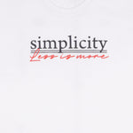 Maxwear Casual Tees Simplicity Off White