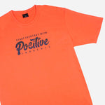 Maxwear Casual Tees Positive Thoughts Orange