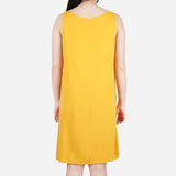 Smartbuy Ladies' Sleeveless Dress plain in Mustard