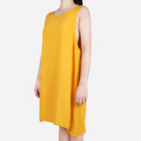 Smartbuy Ladies' Sleeveless Dress plain in Mustard