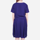 Smartbuy Ladies' Flare Dress Plain in Navy Blue