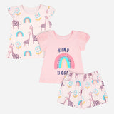 NAP TODDLER GIRLS' 2PC BLOUSE AND SHORTS SET