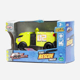 Maisto Fresh Metal Team Rescue Trucks Fire Department (Yellow Green) Toy For Boys