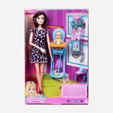 Reaniay Fashion Trend Doll In Floral Dress Playset For Kids