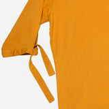 Smartbuy Ladies' Blouse 3/4 Sleeves with Tie Up in Mustard