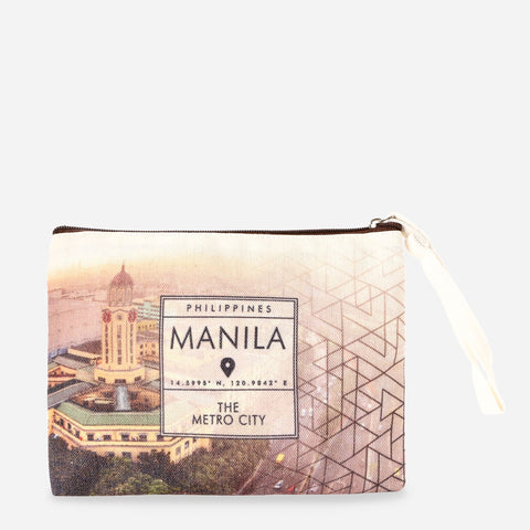 Kultura Geo Landmark Canvas Pouch