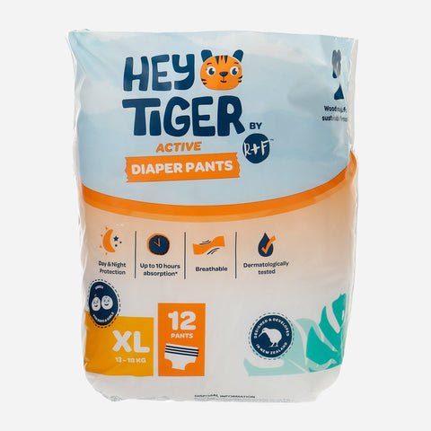 Hey Tiger Comfy Pants Diapers XL 12pcs