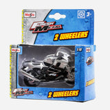 Maisto Fresh Metal 2 Wheelers Honda F4I (Silver And Black) Motorcycle Toy For Boys