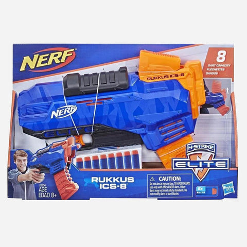 Nerf N Strike Elite Rukkus Ics 8 Outdoor Toy Blaster For Boys