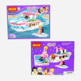 Cogo Girls Yacht 164 Pcs Building Blocks Set Toy For Girls