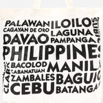 Kultura PH Cities Canvas Tote Bag in Black