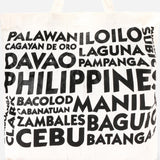 Kultura PH Cities Canvas Tote Bag in Black