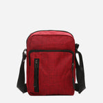 SM Accessories Men's Zip Pocket Sling Bag Red