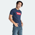 Levi's Graphic Set-In Neck Tee Batwing Dress Blues