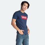 Levi's Graphic Set-In Neck Tee Batwing Dress Blues