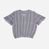 Smartbuy Ladies' Blouse Bell Sleeves in Stripes